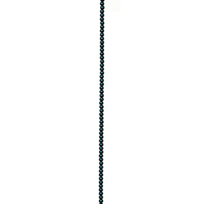 Glass Pearl Strand Teal 6mm Round Pearls 