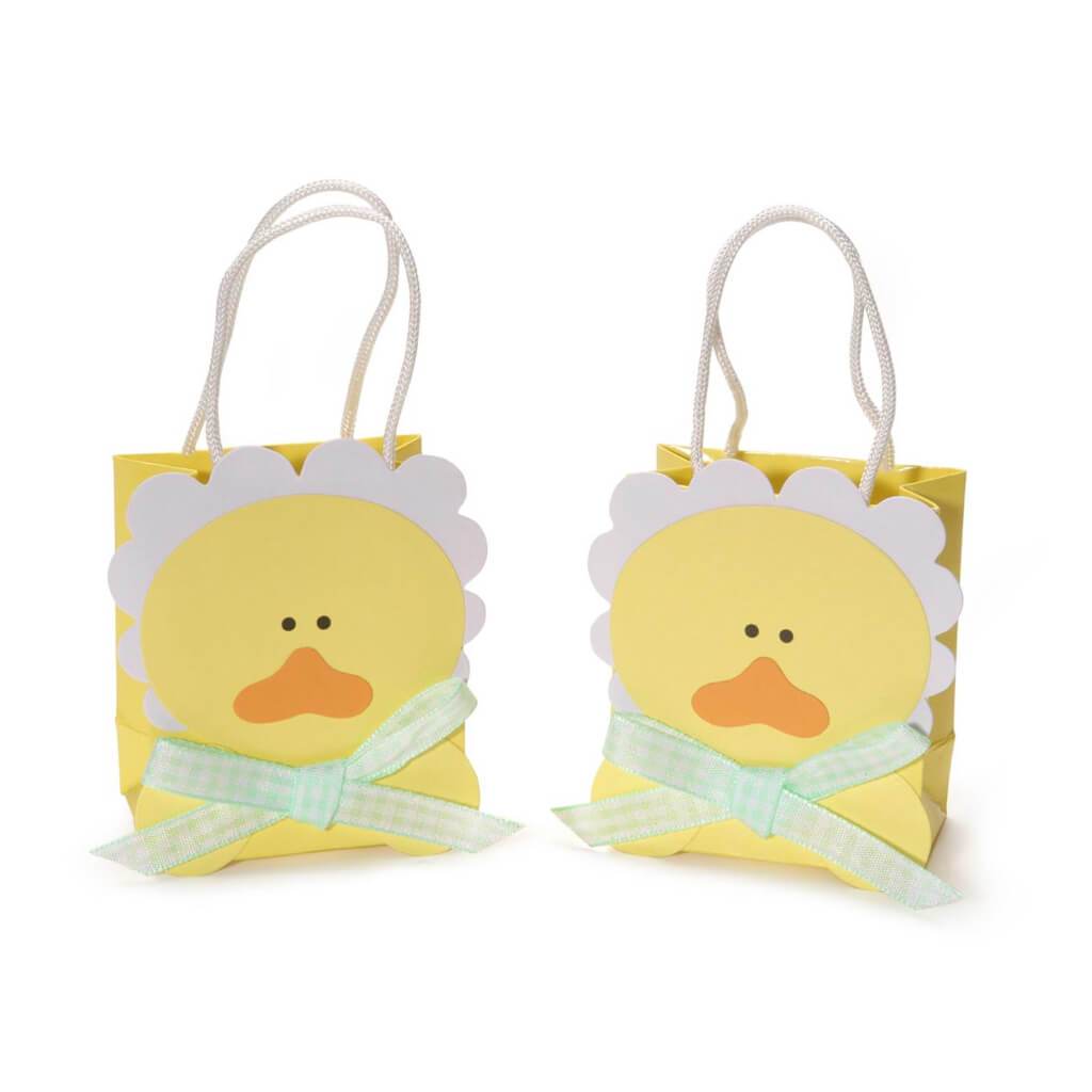 FAVOR BAG PAPER W/ DUCK EMBELISHMENT YELLOW 