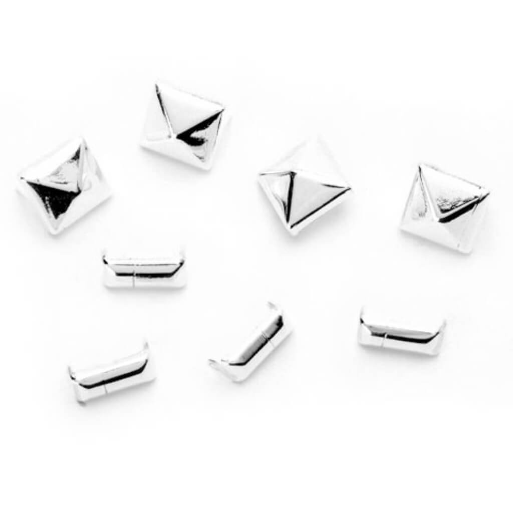 SLIDER STOPPER SILVER MIX 8PC 