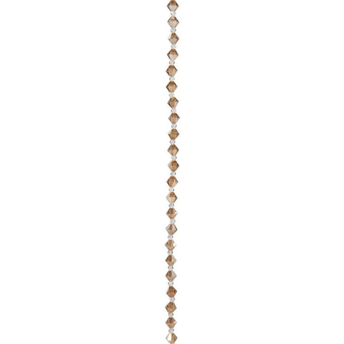 BEAD STRND ROND CRYSTAL 3MM 