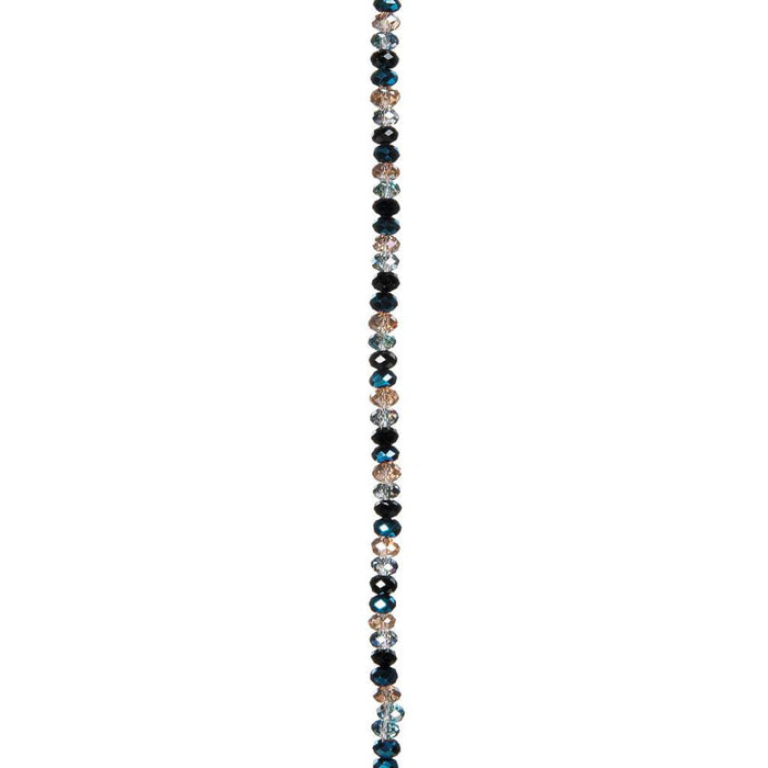 GLASS BEAD STRAND AB MIX 4X6MM 7IN 