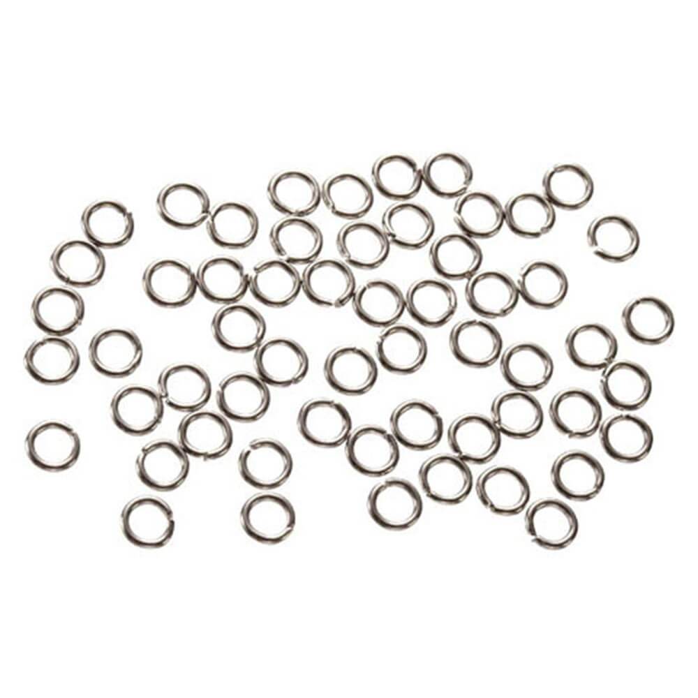 Jump Rings Nickel Plated Brass 4mm 360 pieces 