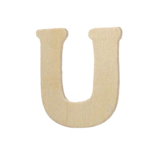 Natural Unfinished Wood Craft Letter 2.5in x 3in