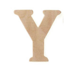 Natural Unfinished Wood Craft Letter 2.5in x 3in