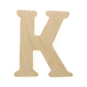 Natural Unfinished Wood Craft Letter 2.5in x 3in