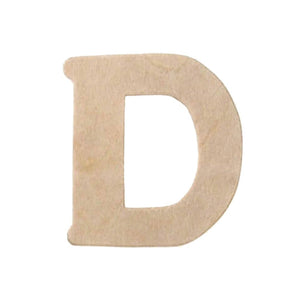 Natural Unfinished Wood Craft Letter 2.5in x 3in