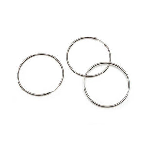 Earring Hoops Silver Plated 36mm