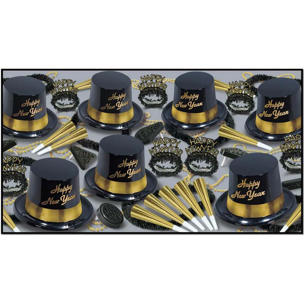 New Year Party Kit Gold Legacy 30pcs Assorted 