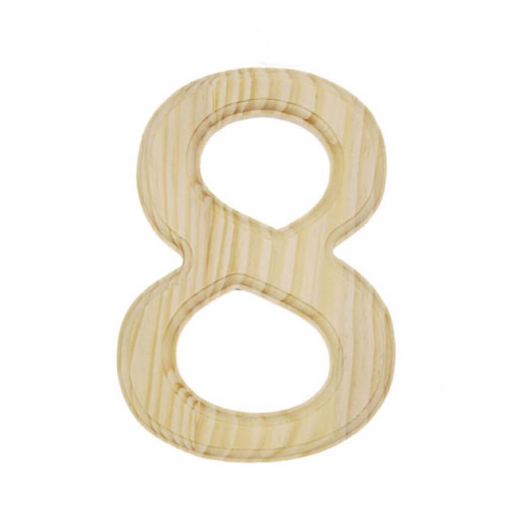 WOOD NUMBER 8 6IN 