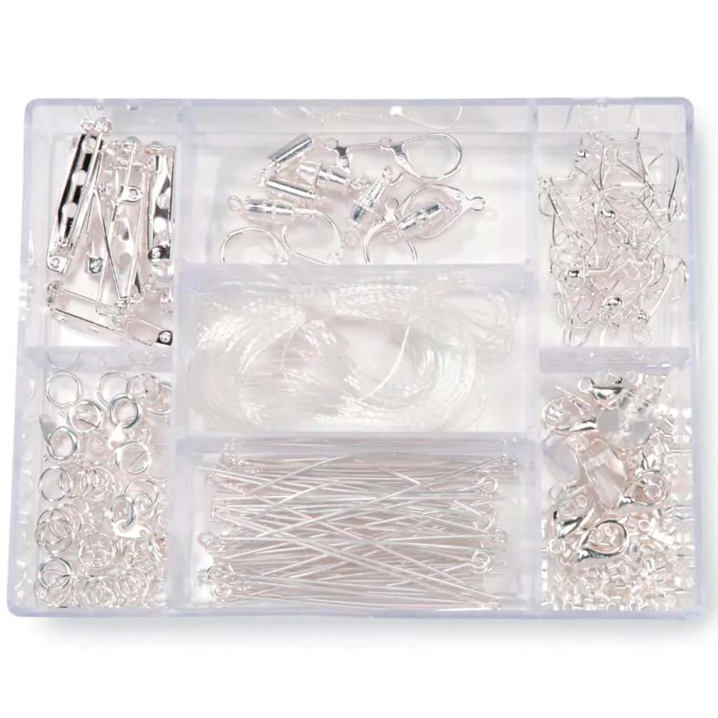 FINDINGS STARTER KIT IN CADDY BRIGHT SILVER PLATED 