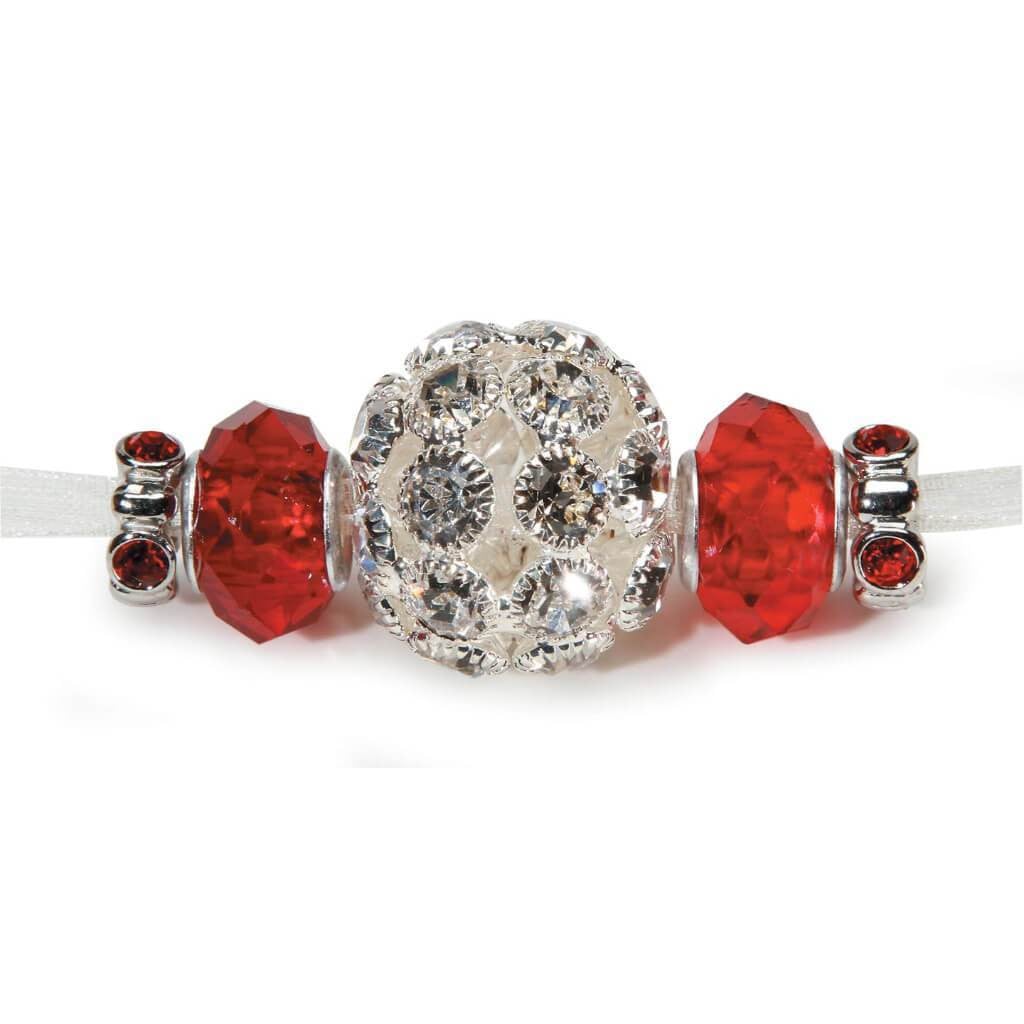 BEAD RED CRYSTAL 