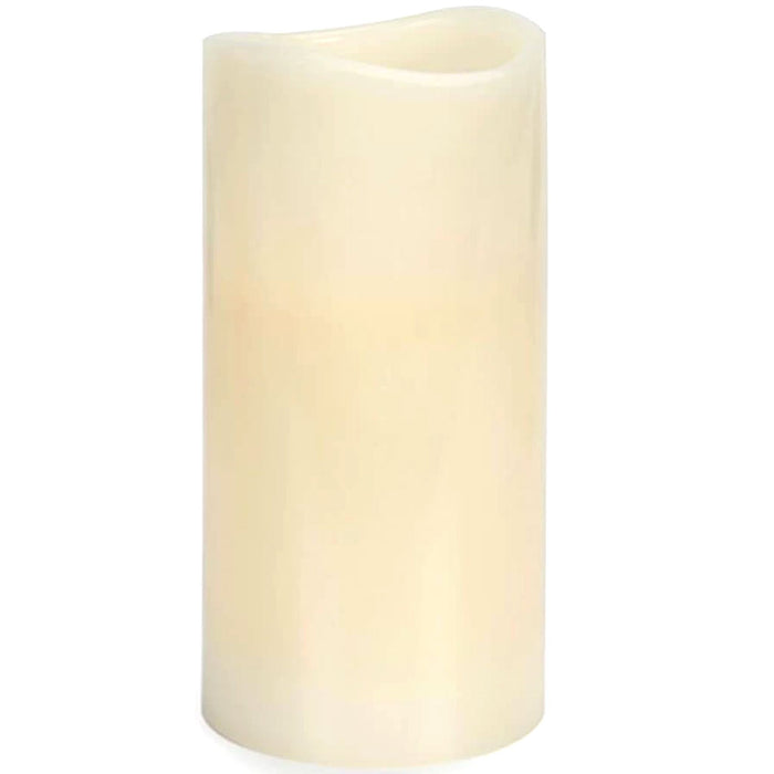 Flameless Scented Candle with Timer Vanilla 6 inches 