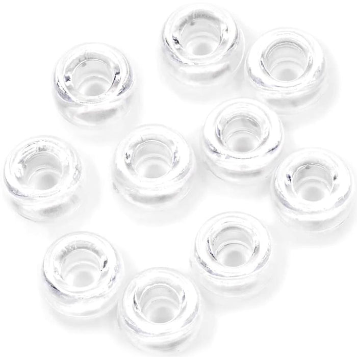 BEAD PONY PLAS CRYSTL 480PC 9MM 