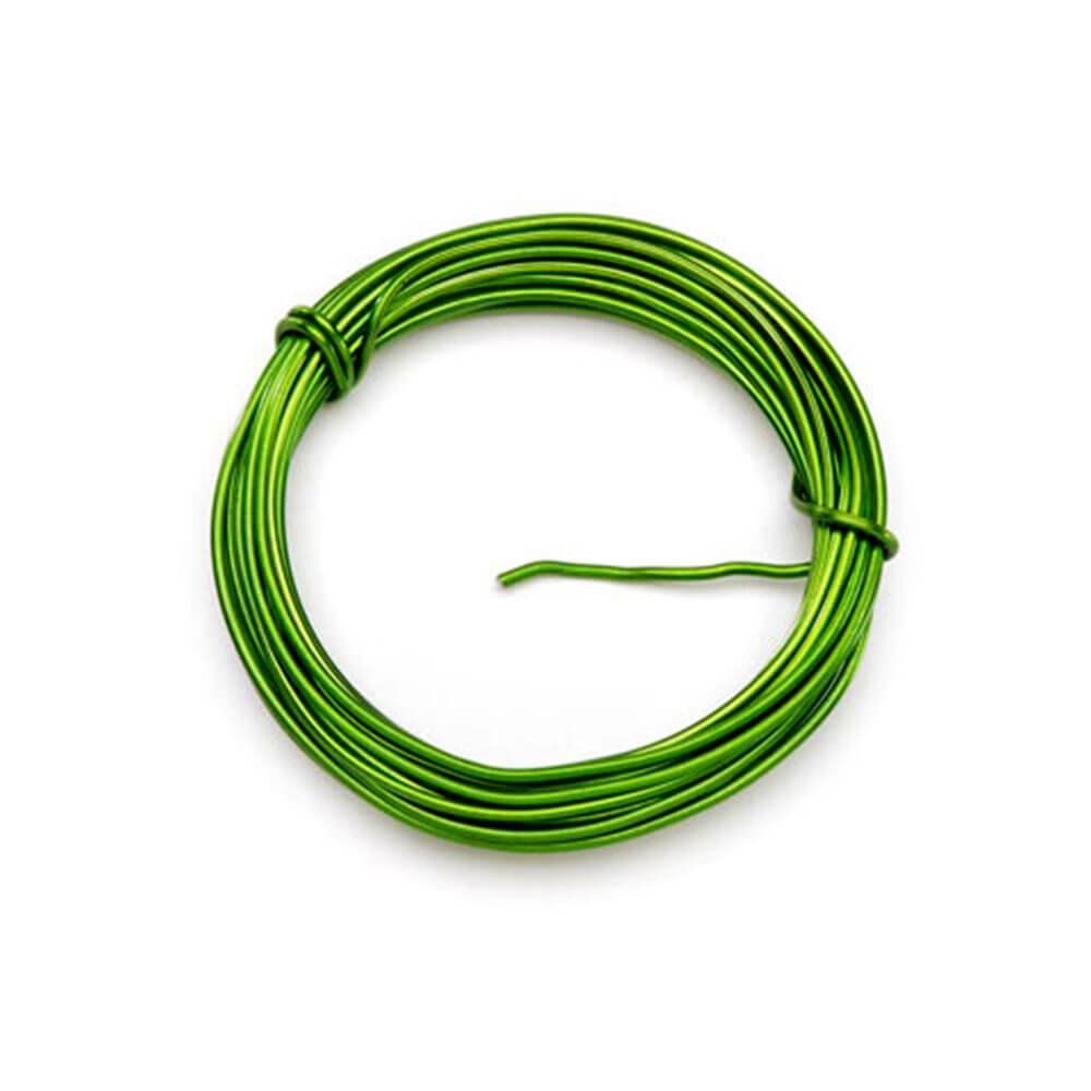 Florist Wire Aluminum 12 Gauge Lime 5 yards 