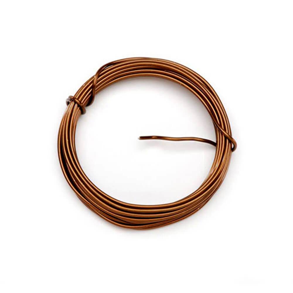 Florist Wire Aluminum 12 Gauge Brown 5 yards 