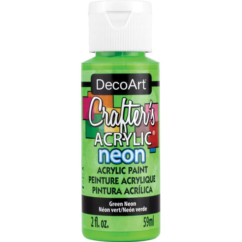 Crafter's Acrylic All-Purpose Paint 2oz Green Neon