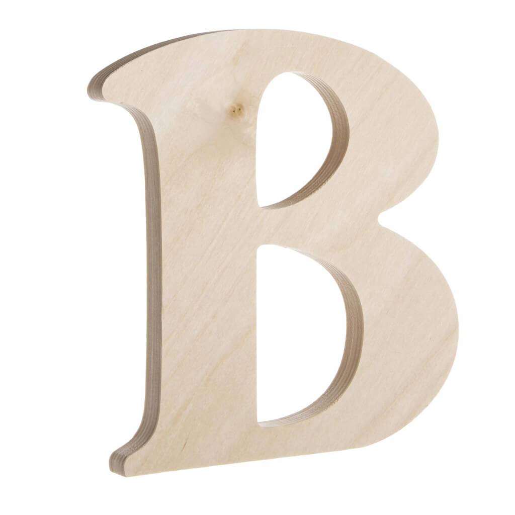 Unfinished Wood Letter 7.25in