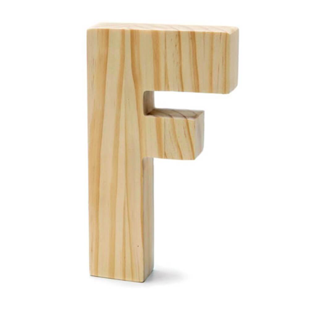 WOOD LETTER CHUNKY UNFINISHED