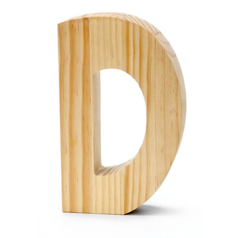 WOOD LETTER CHUNKY UNFINISHED