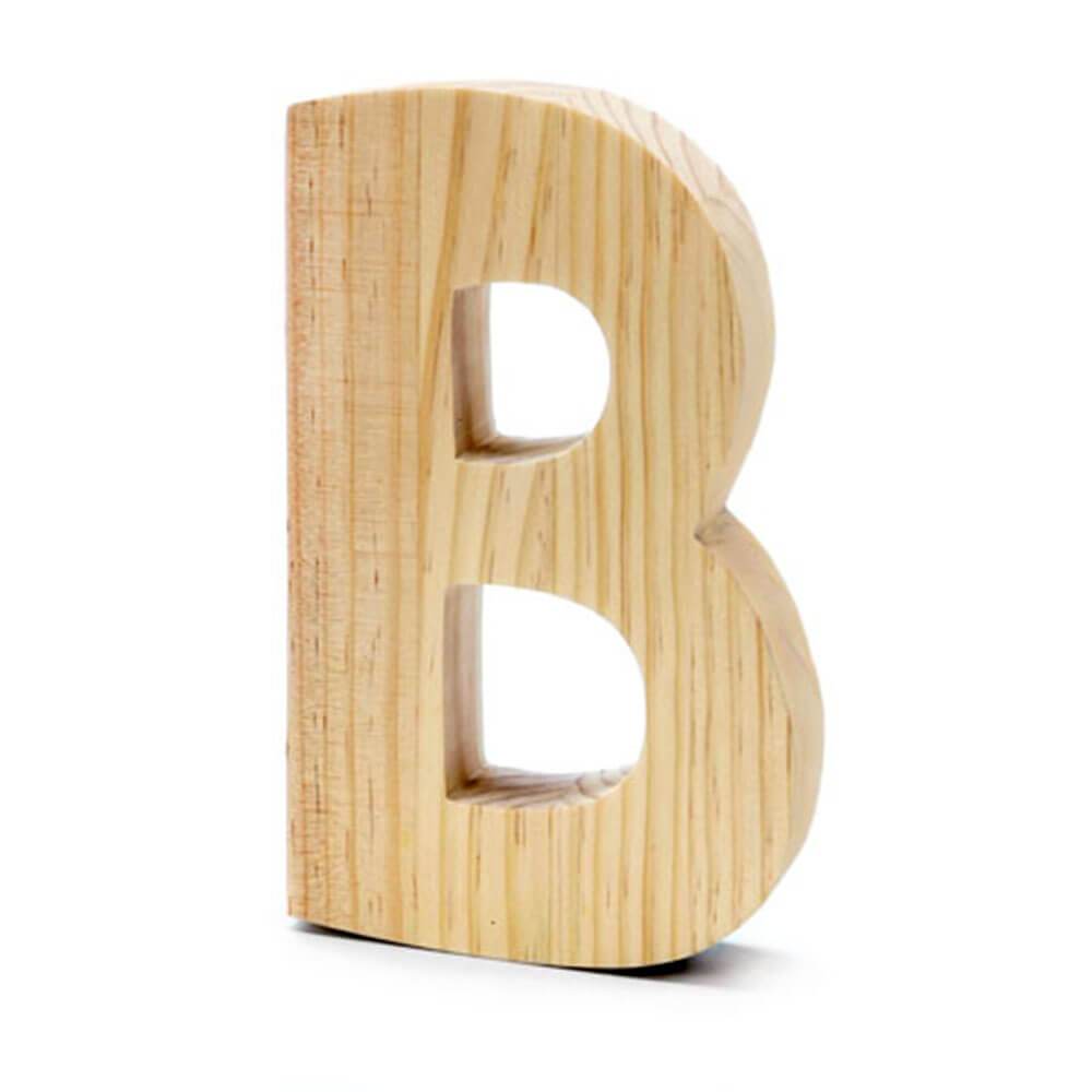 WOOD LETTER CHUNKY UNFINISHED