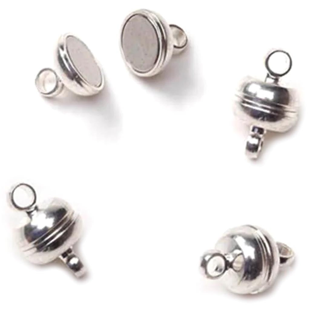 Magnetic Clasp Silver Barrel 7 x 11mm 