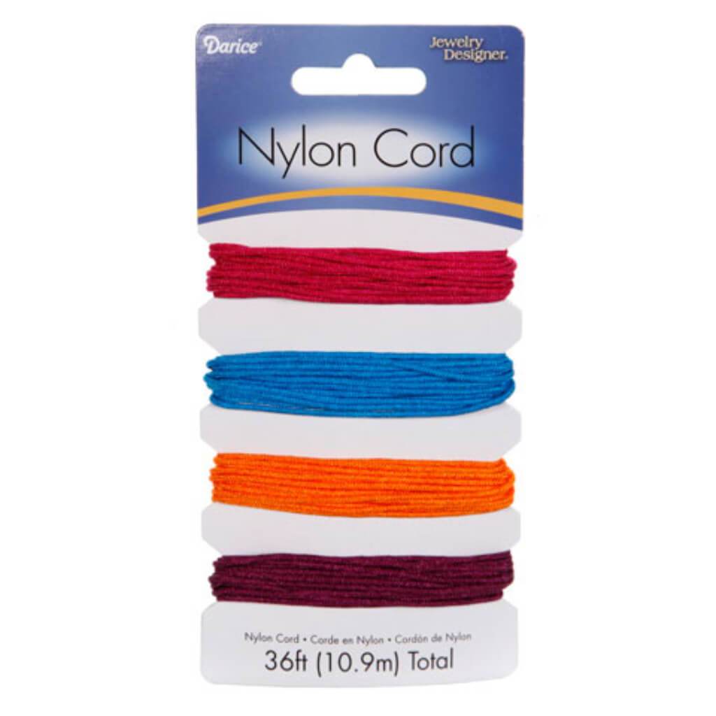 NYLON CORD WARM BRIGHTS 1.5MM 12YD 