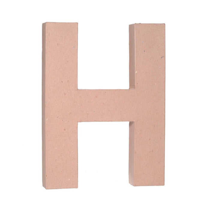 PAPER MACHE LETTER H 12X1.5IN 