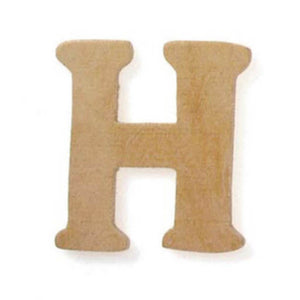 Natural Unfinished Wood Craft Letter 2.5in x 3in