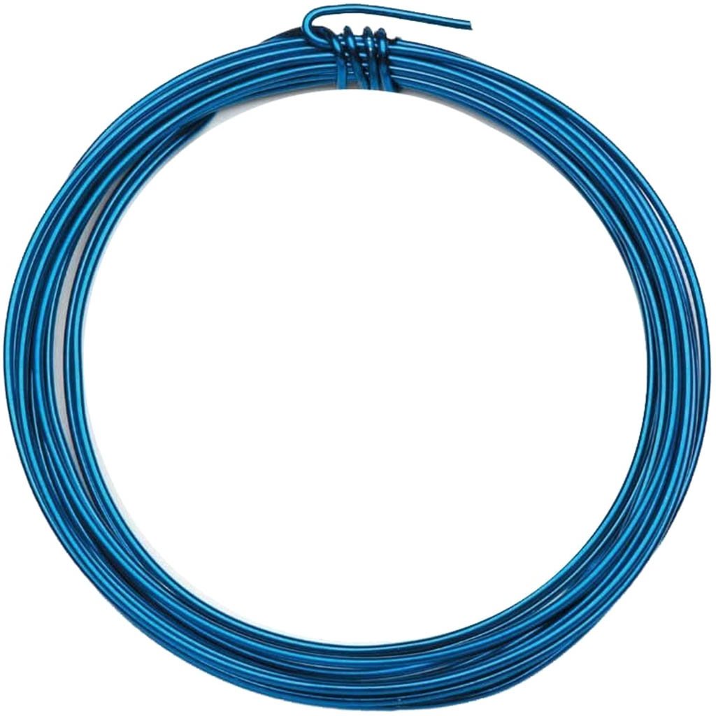 ALUMINUM JEWELRY WIRE ROYAL BLUE 16GAUGE 3YD 