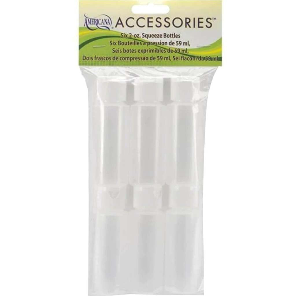 Americana Accessories 6 Empty Bottles with Cap 6oz