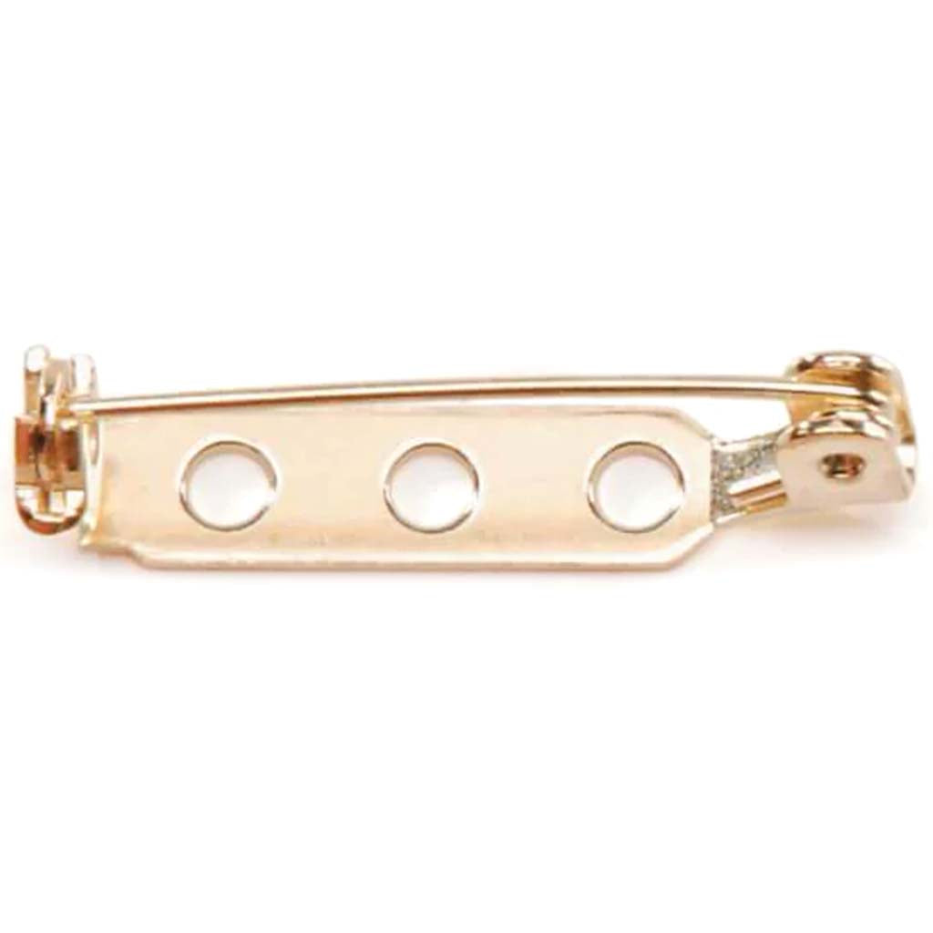 SAFETY CATCH PIN BACK GOLD 1IN 