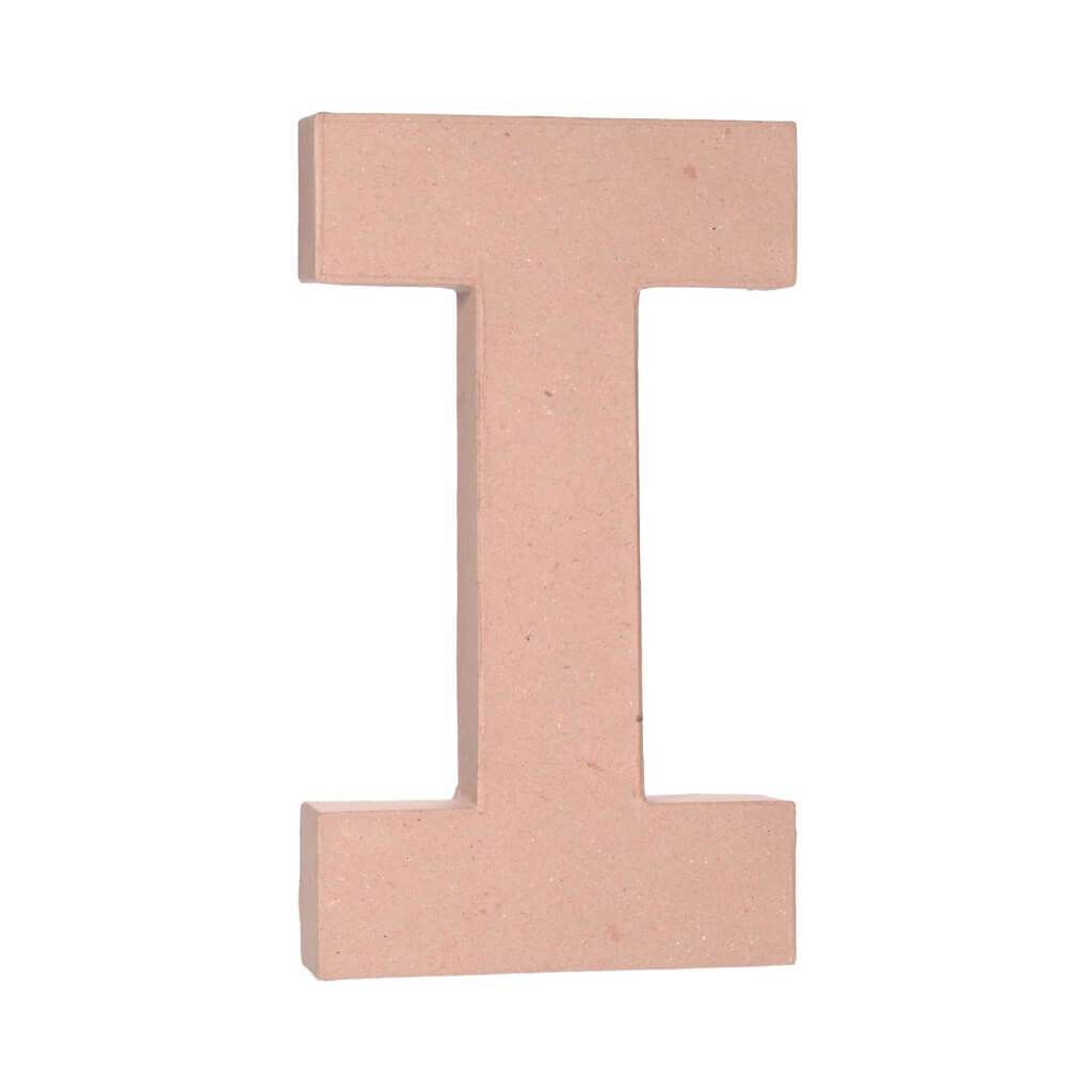 PAPER MACHE LETTER I 12X1.5IN 