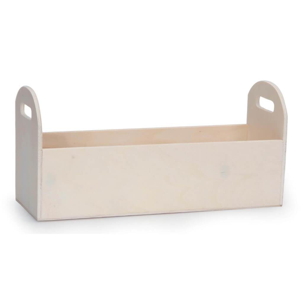 WOOD LONG TRAY 12IN 