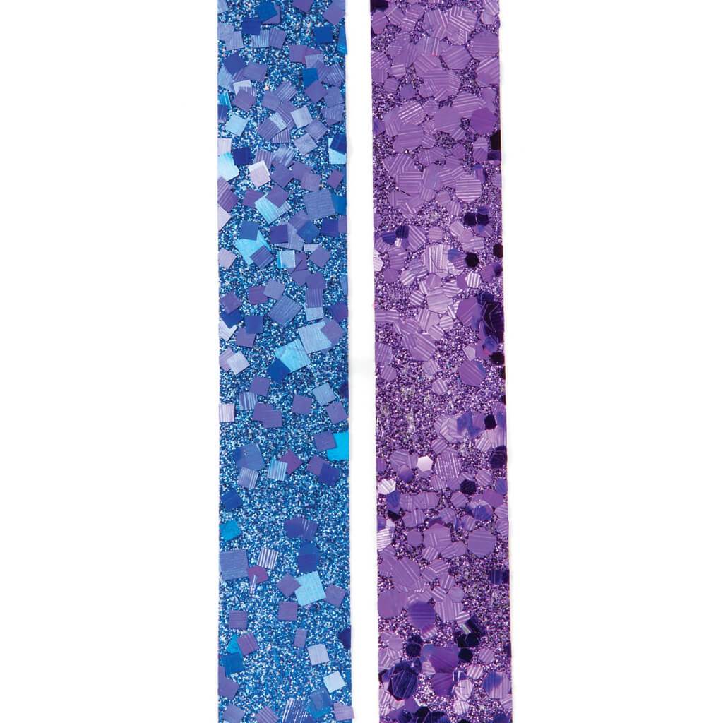 SEQUINS TAPE BRIGHT PURPLE/ ROYAL BLUE 2PCS 