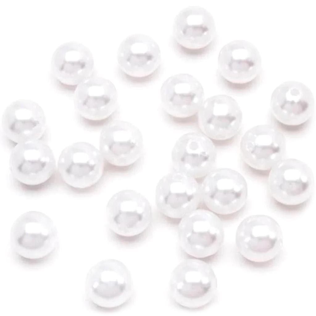 Bead Pearl White 35pcs 18mm