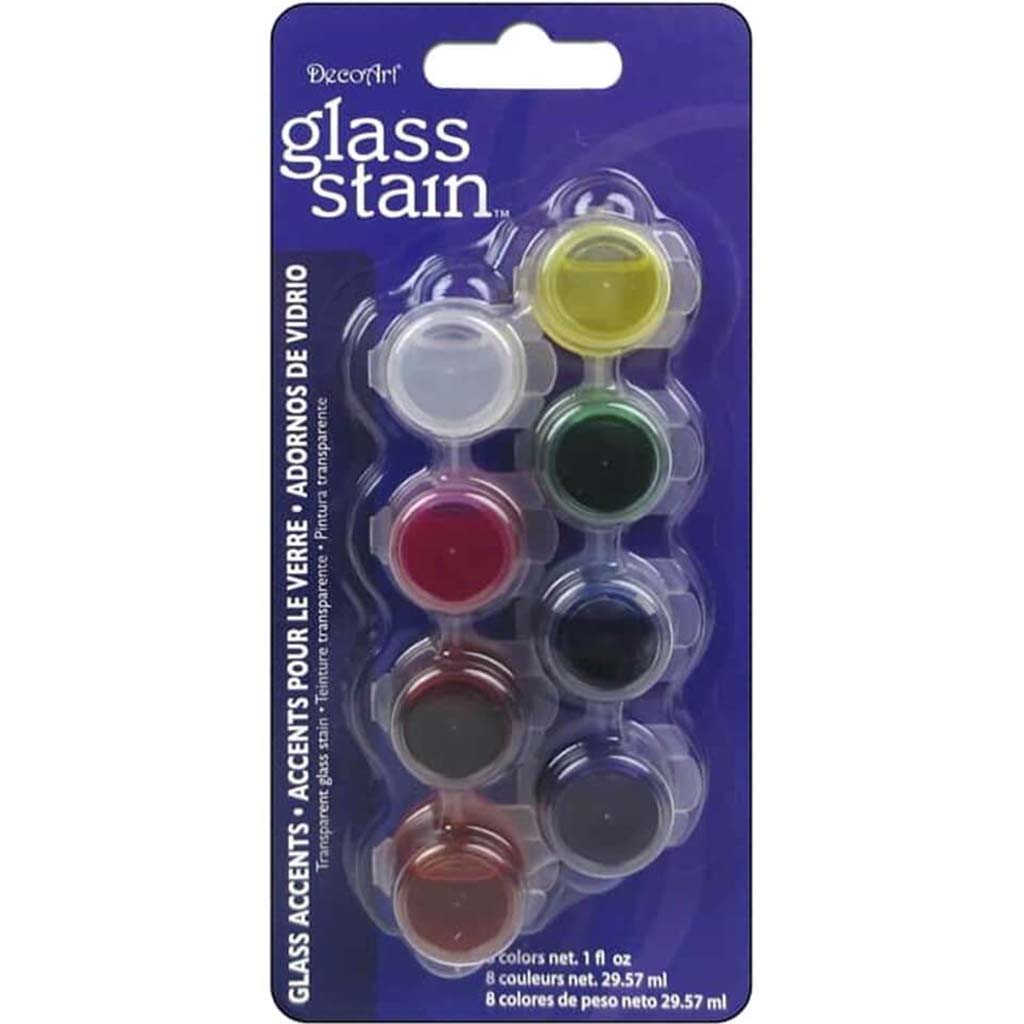 Glass Stains Paint Pots Glass Accent 8pots