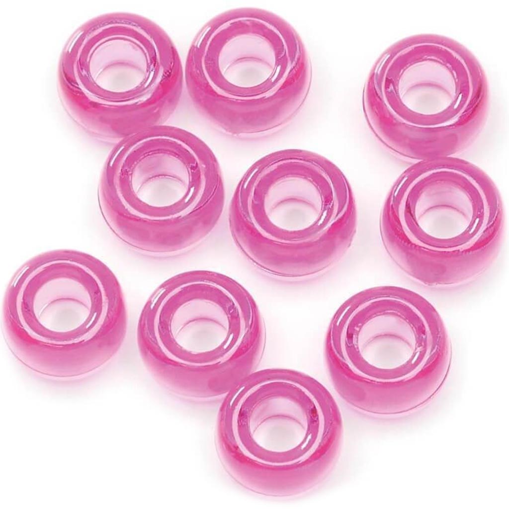 BEAD PONY TRANS 480PCS HOT PINK 9MM 