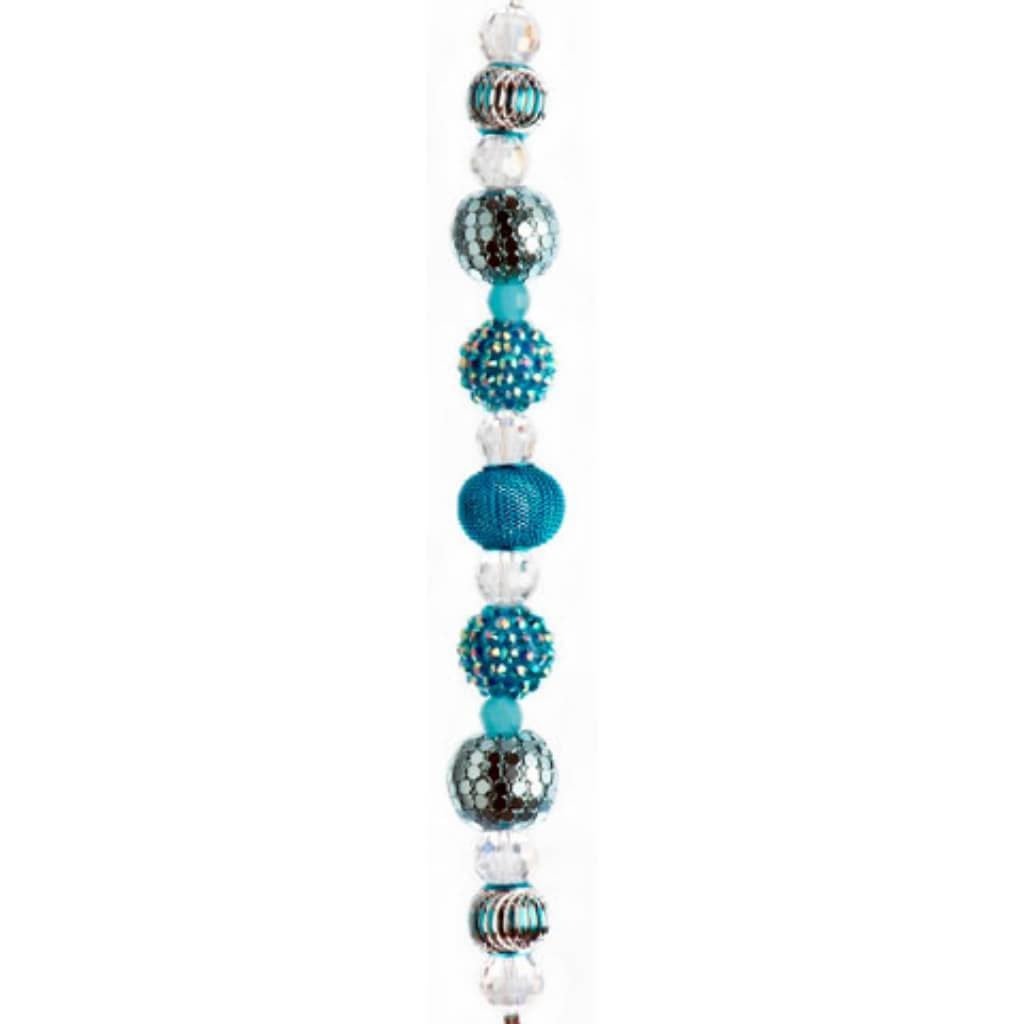 BEAD BOHO STRAND AQUA BLUE 19MM 