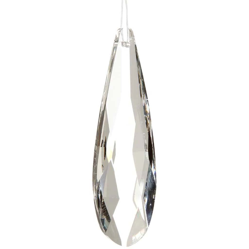 Crystal Cut Drop Christmas Ornament 22mm x 76mm