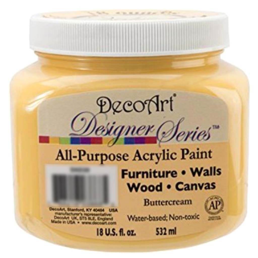 Designer Series All Purpose Acrylic Paint Buttercream 18oz