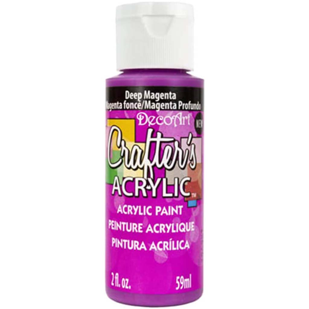 Crafter&#39;s Acrylic All-Purpose Paint 2oz Deep Magenta