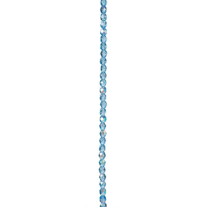 BEAD STR FIRE POL RND SAPPHIRE 6MM 
