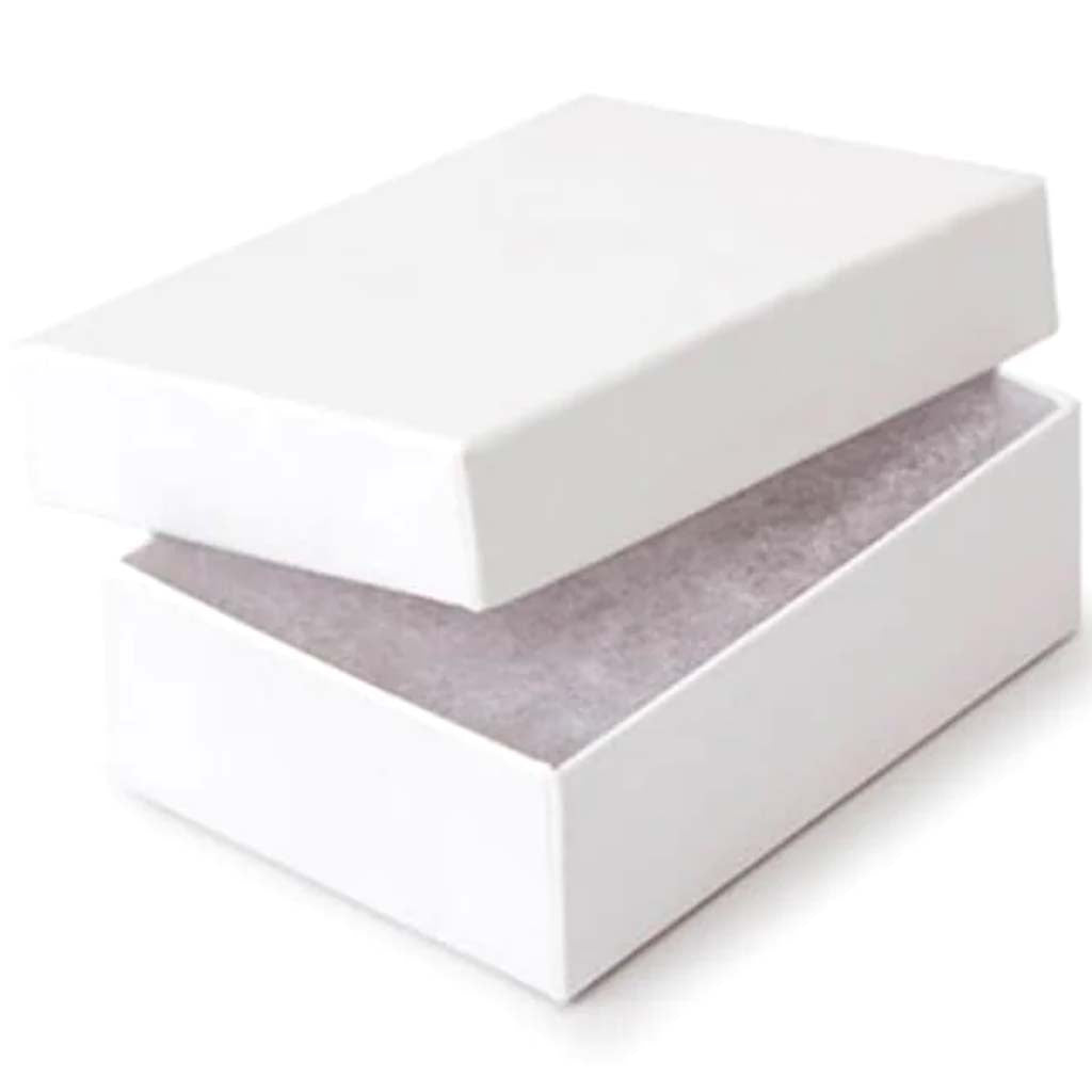 Jewelry Boxes White 3.5 x 3.5 x 7/8 inches 6 pieces 