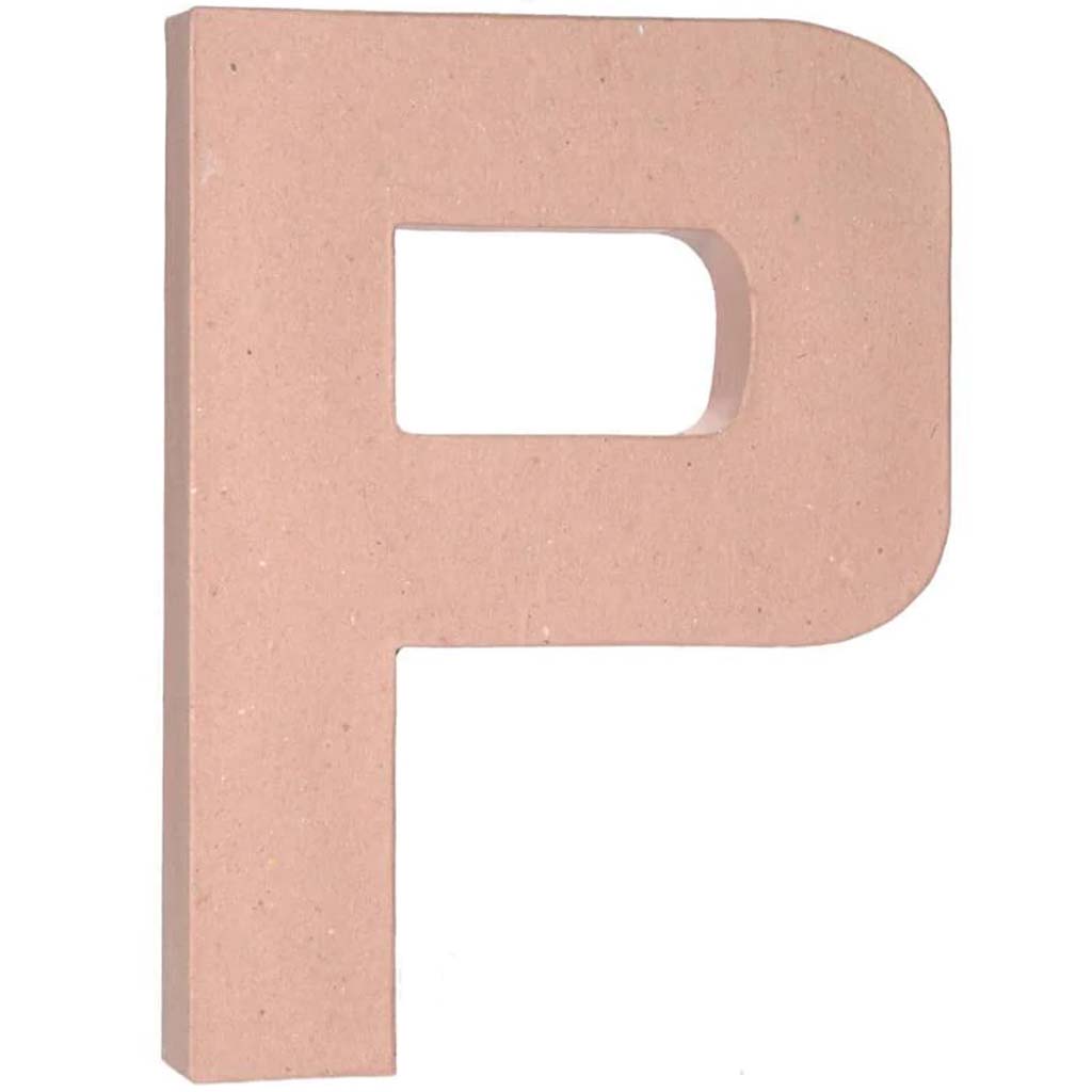 PAPER MACHE LETTER P 12X1.5IN 