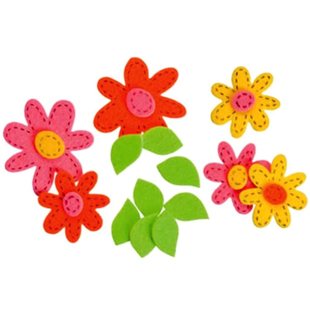 Felties Felt Stickers Stitched Daisies 