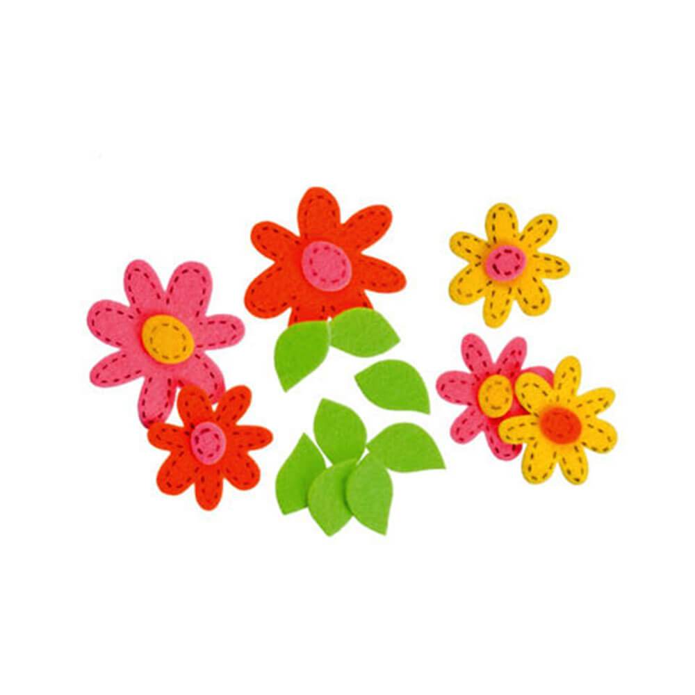 Felties Felt Stickers Stitched Daisies