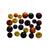 Large Wood Beads Assorted Colors Round Assorted Sizes