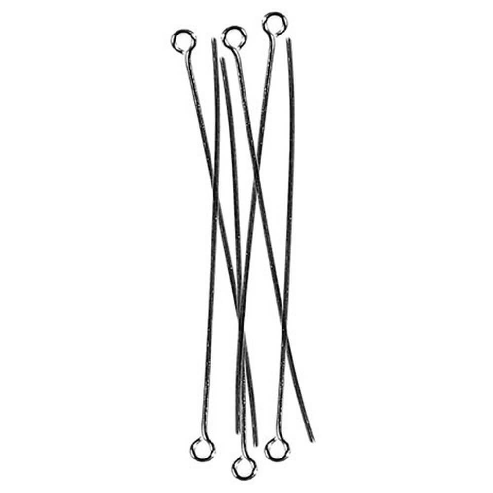 Eye Pins Nickel Plated Brass 2 inches 36 pieces 