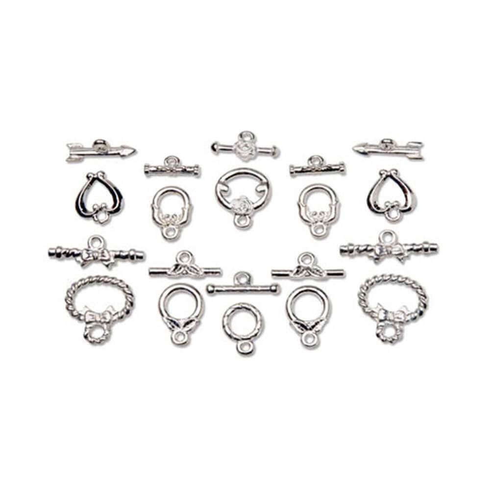 Toggle Clasps Bright Silver 