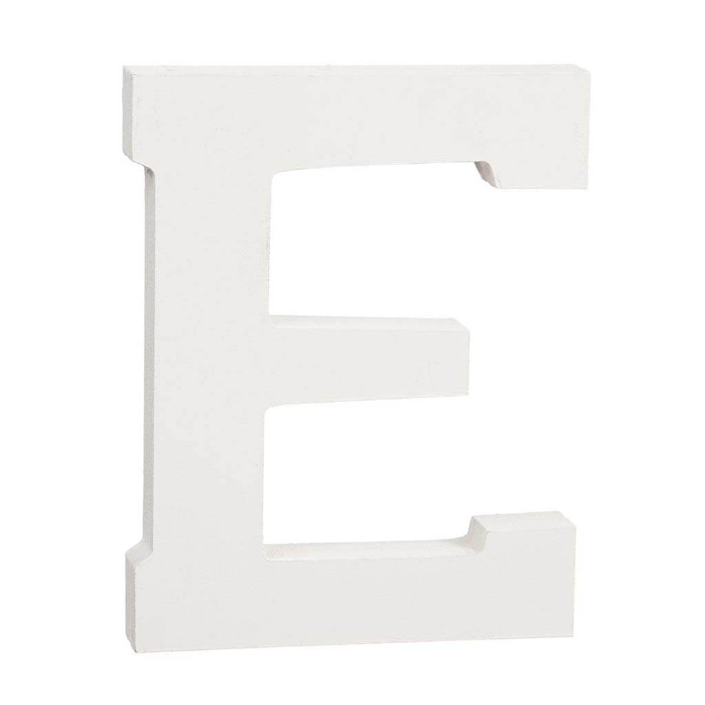 Classic Font White Wood 6in Letter